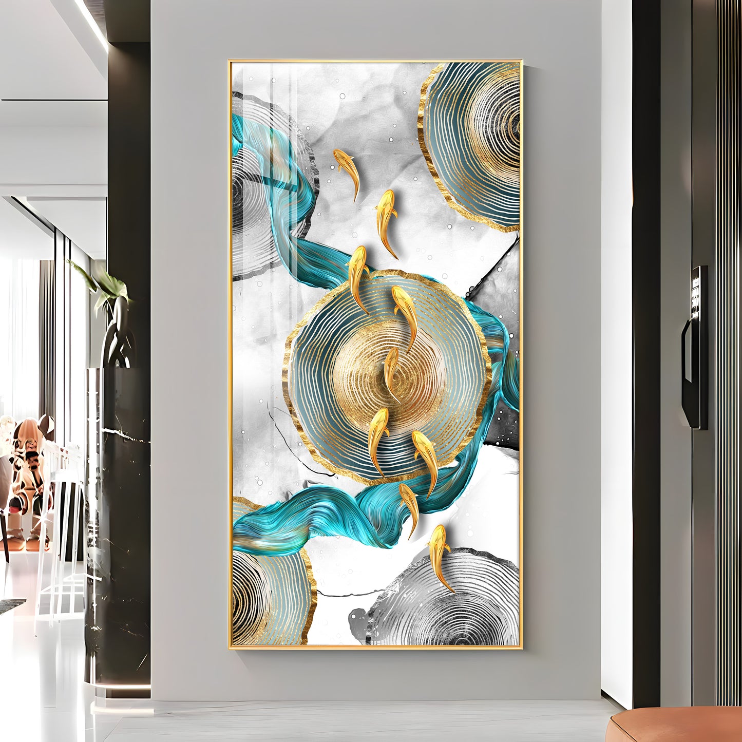 Serene Artwork Premium Acrylic Vertical Wall Art