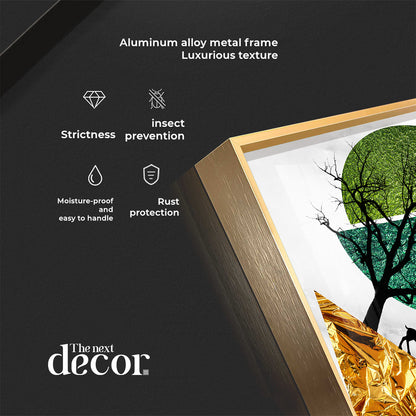 Green Forest Premium Acrylic Wall Clock