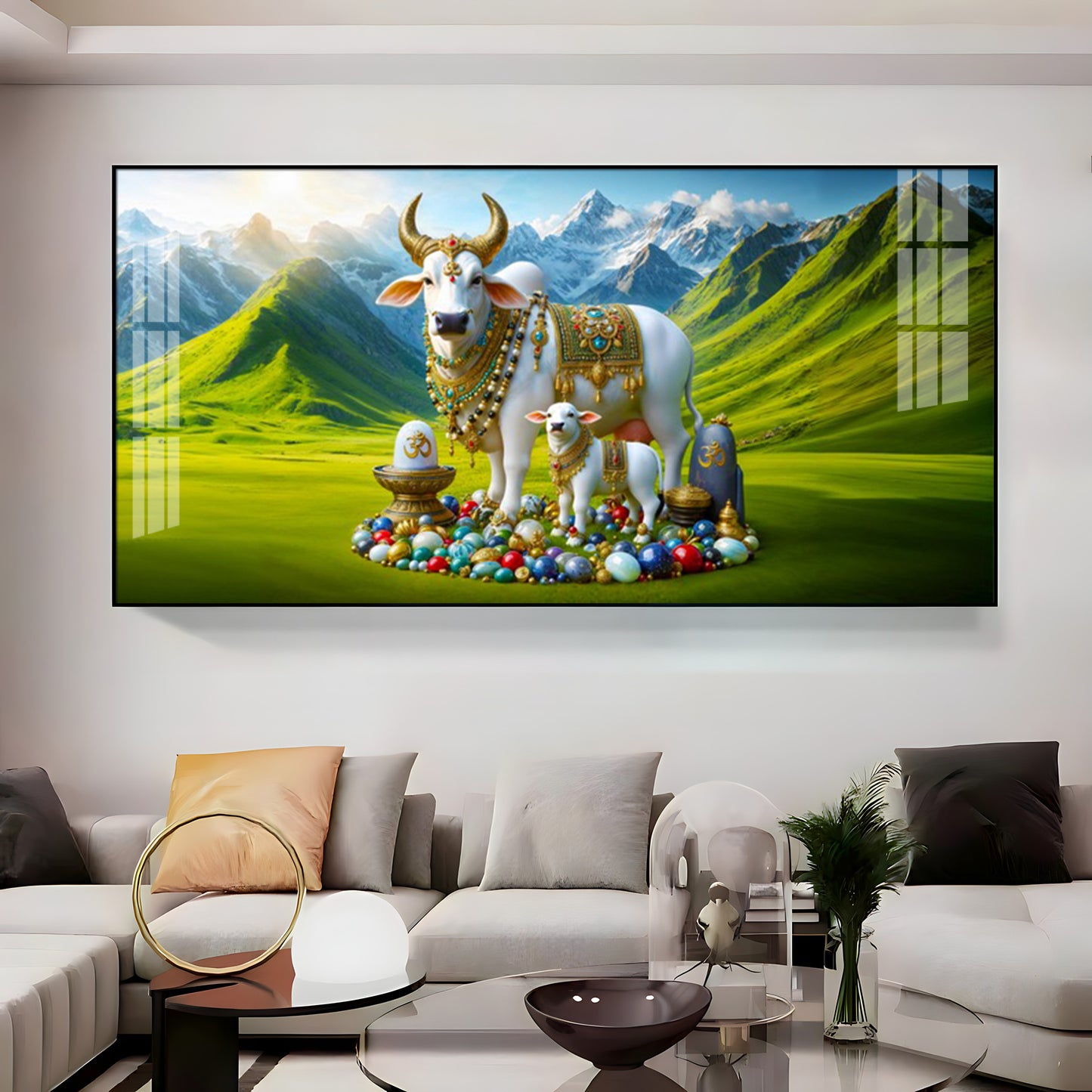 Kamadhenu Premium Acrylic Horizontal Wall Art