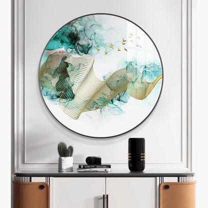 Gilded Vision Premium Acrylic Round Wall Art