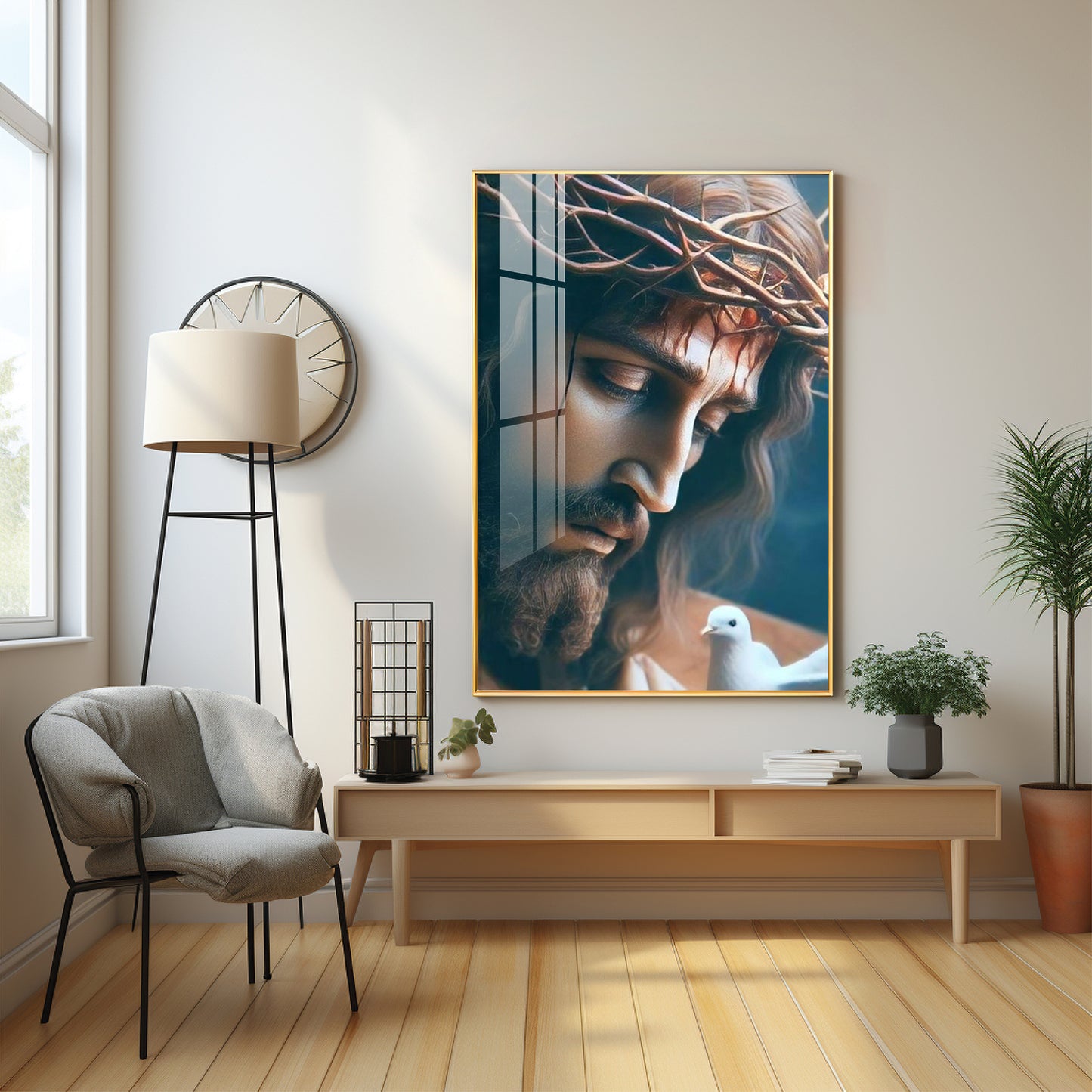 Jesus Faithful Reflections Premium Acrylic Wall Art