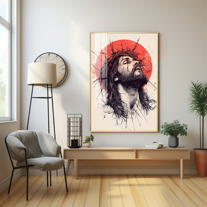 Jesus Christ Spiritual Reflection Premium Acrylic Wall Art