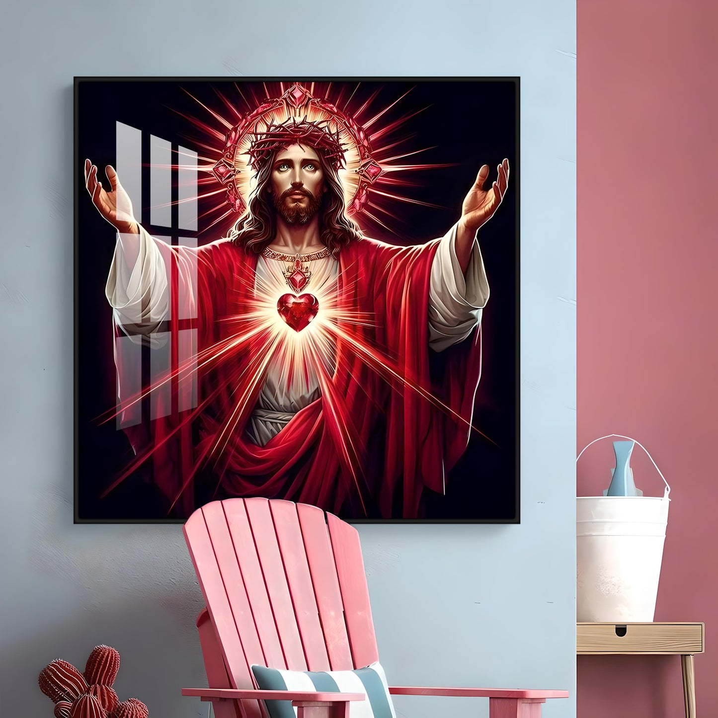 Heart of God Premium Acrylic Square Wall Art