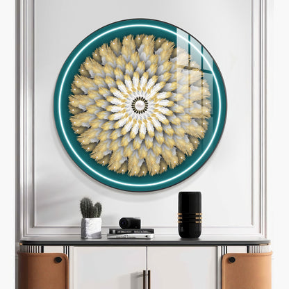 Majestic Whirl Premium Acrylic Round Wall Art