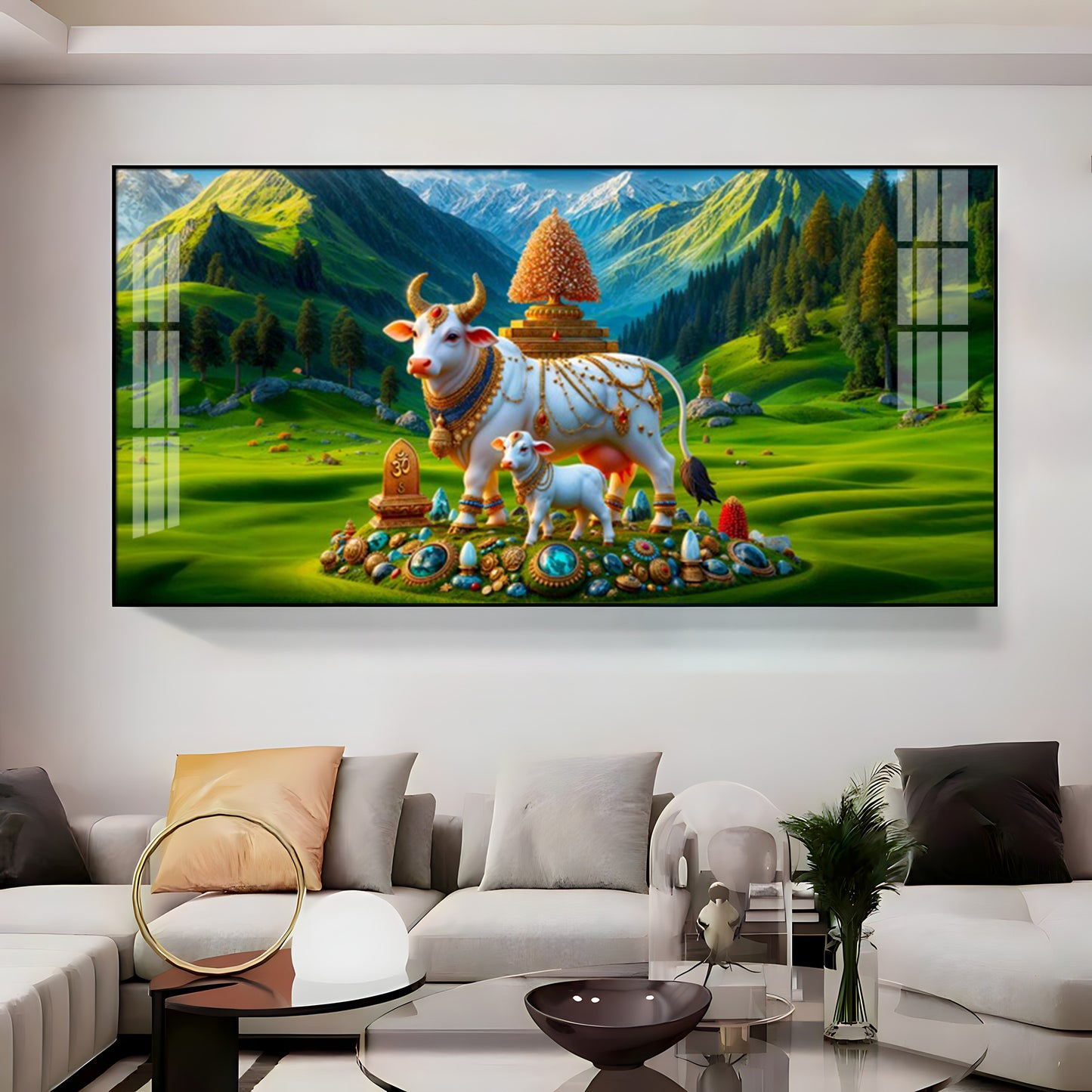 Nandi Shakti Premium Acrylic Horizontal Wall Art