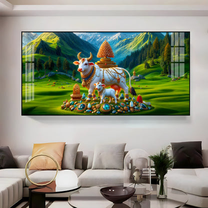 Nandi Shakti Premium Acrylic Horizontal Wall Art