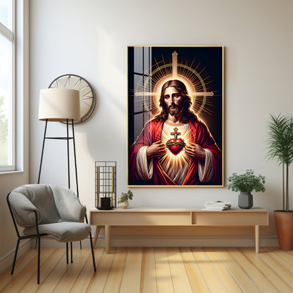 Canvas of Christ's Love Premium Acrylic Vertical Wall Art