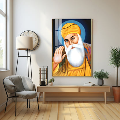 Wisdom Of Guru Nanak Ji Premium Vertical Acrylic Wall Art