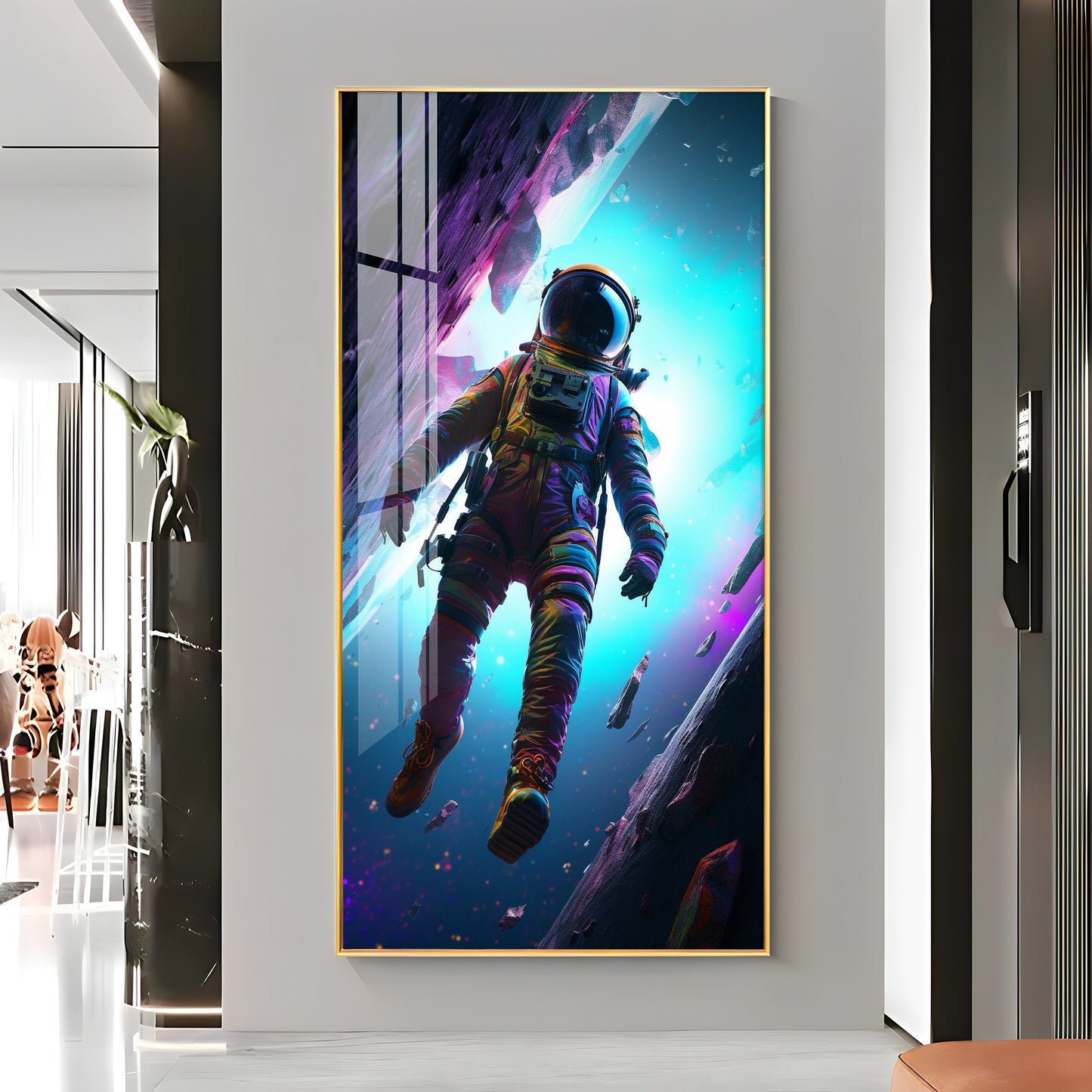 Colorful Cosmos Premium Acrylic Vertical Wall Art