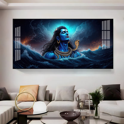 Divine Mahakal Premium Acrylic Horizontal Wall Art