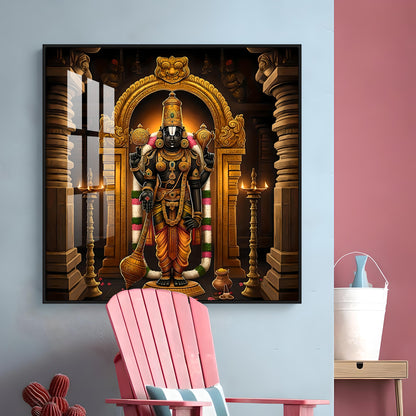 Goddes Kanyakumari Premium Acrylic Square Wall Art