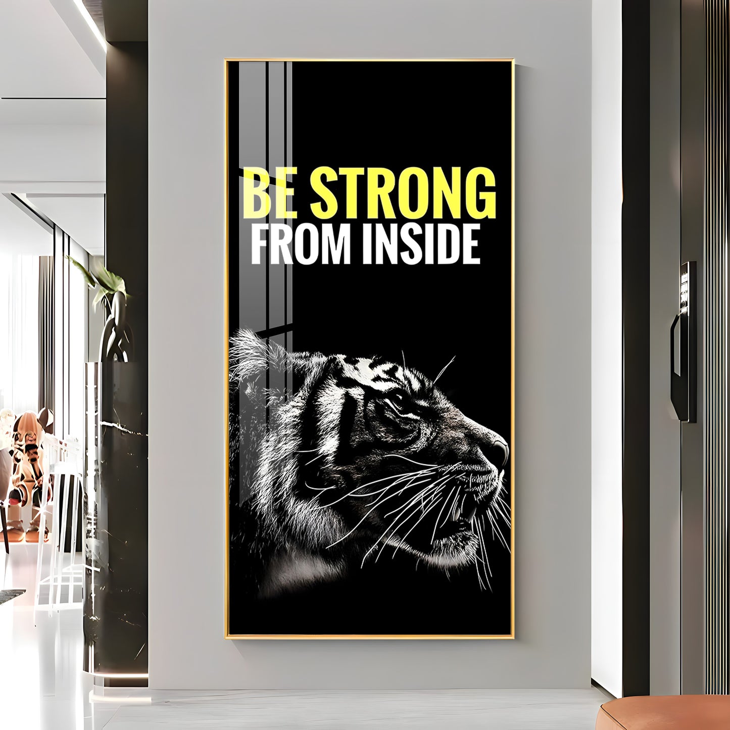 Be Strong Premium Acrylic Vertical Wall Art