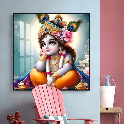 Little Kanha Premium Acrylic Square Wall Art