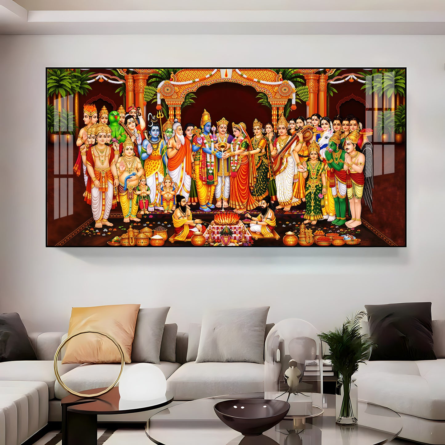 Srinivasa Kalyanam Premium Acrylic Horizontal Wall Art