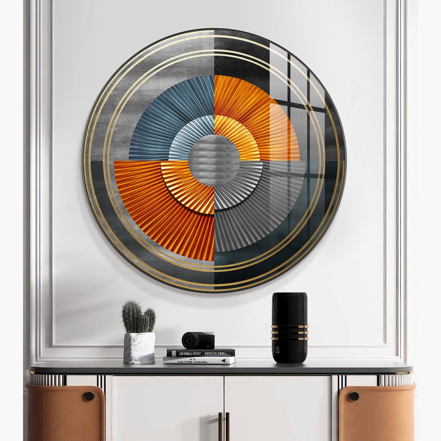 Grandeur Circle Premium Acrylic Round Wall Art