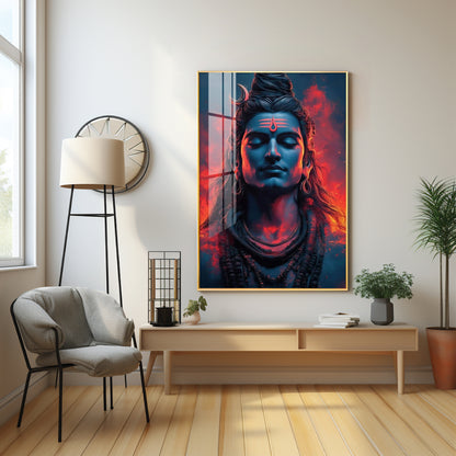 Eternal Essence Of Lord Shiva Premium Acrylic Wall Art