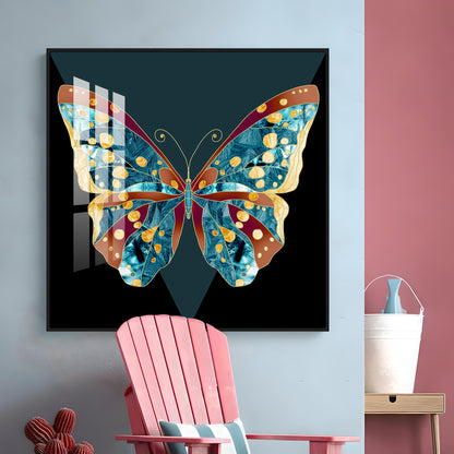 Heavenly Butterfly Premium Acrylic Square Wall Art