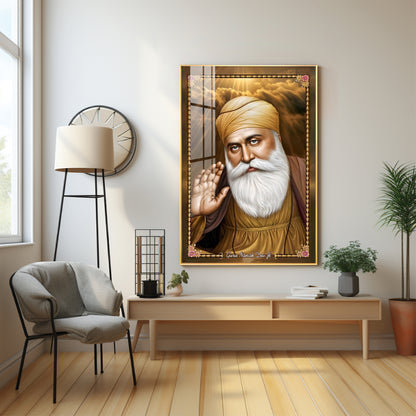 Guru Nanak Dev Ji Premium Acrylic Vertical Wall Art