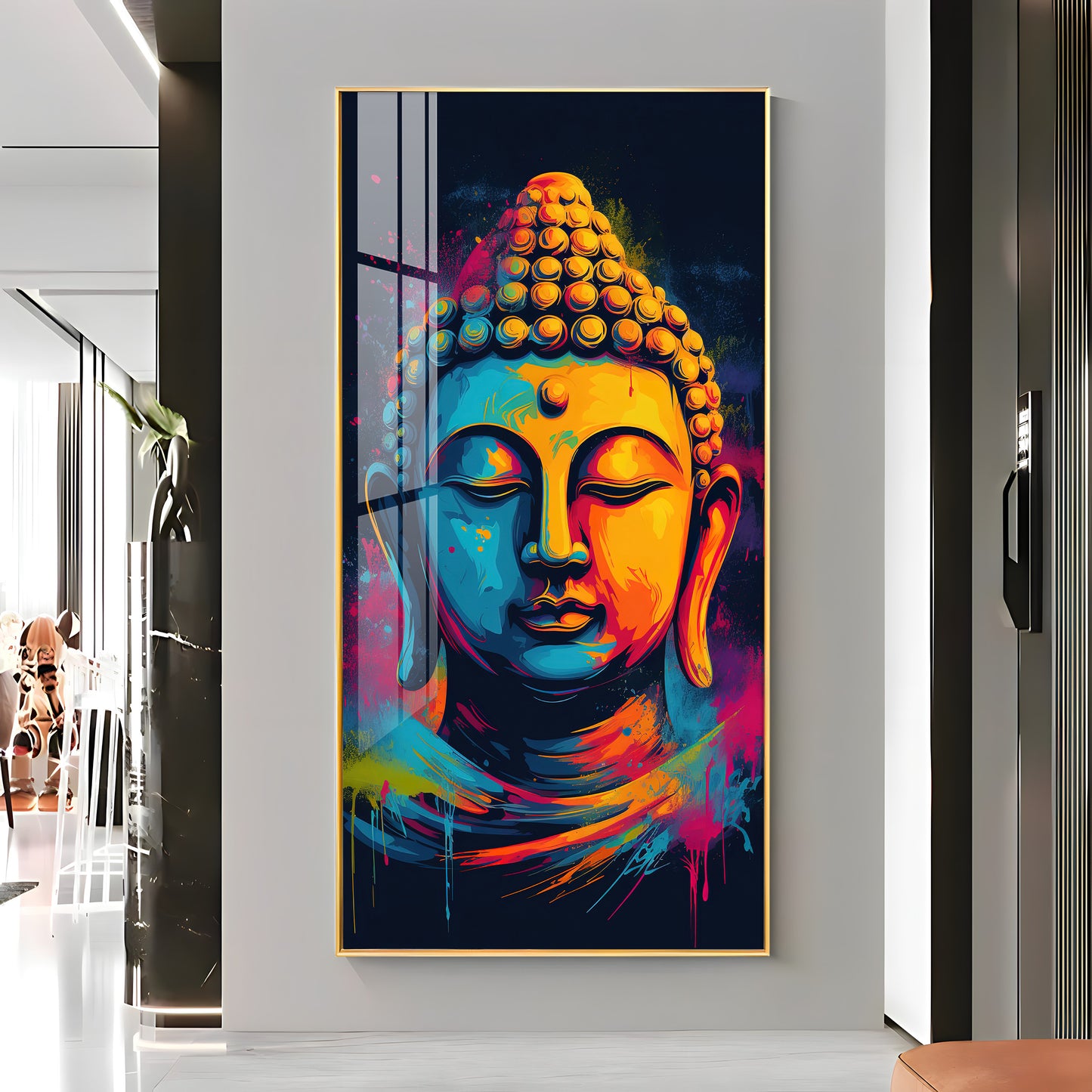 Stillness of The Mind Premium Acrylic Vertical Wall Art