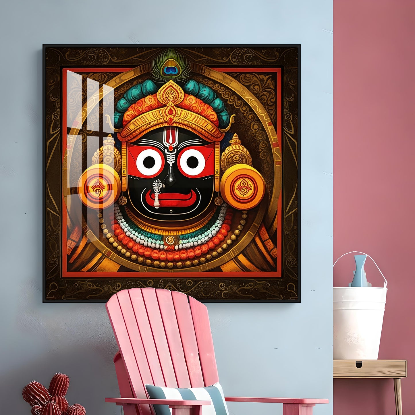 Jagannath Prabhu Premium Acrylic Square Wall Art