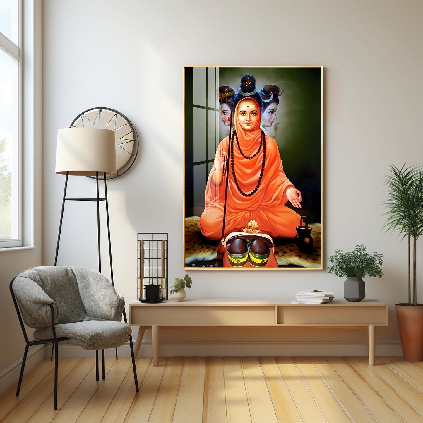 Portrait of Divine Authority Premium Vertical Acrylic Wall Art