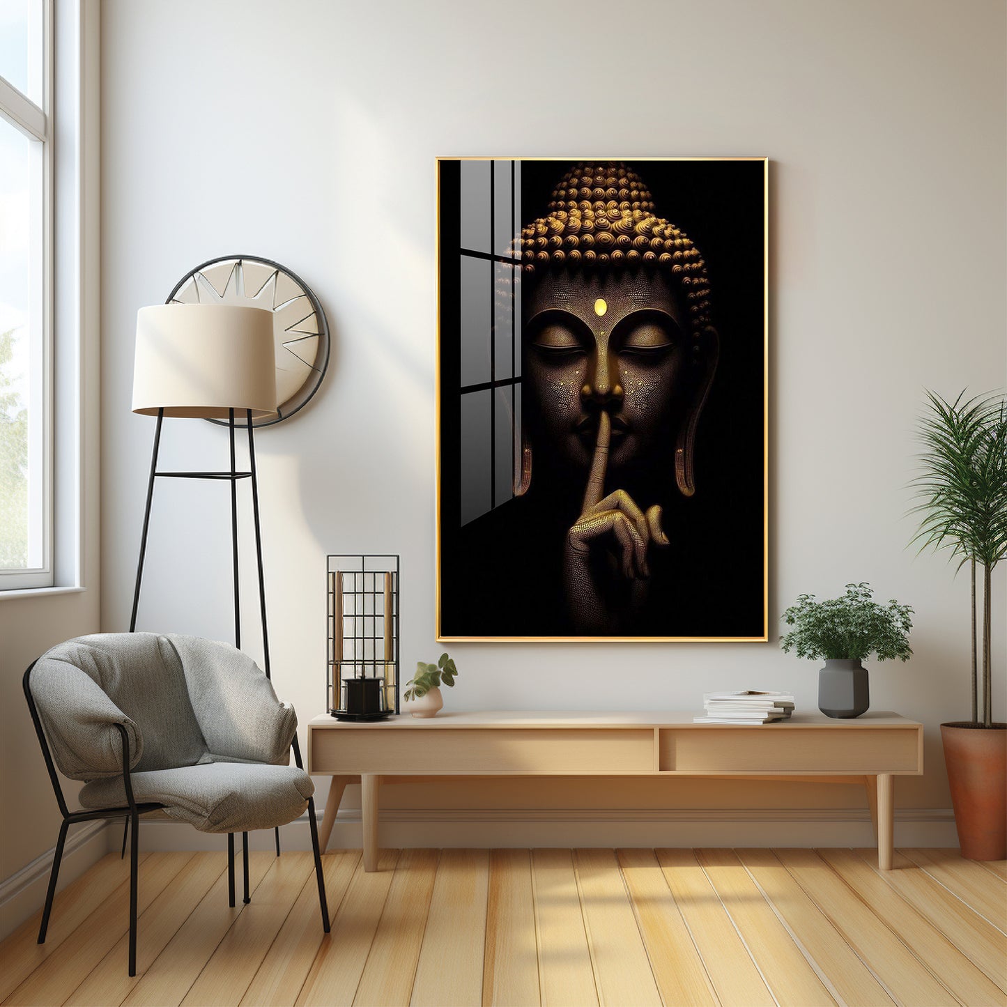 Buddha's Stillness Premium Acrylic Wall Art