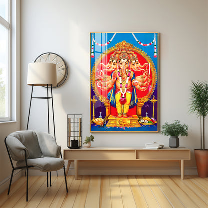 Ganesha's Embrace Premium Vertical Acrylic Wall Art