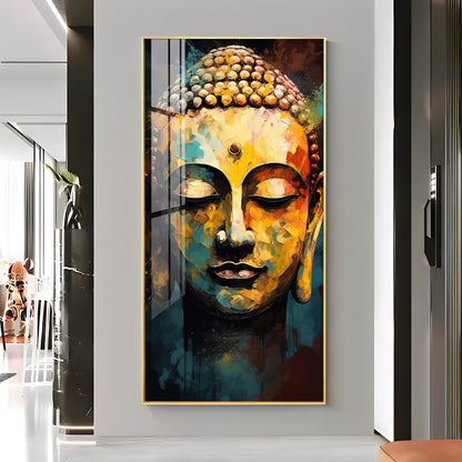 Eternal Gaze Buddha Premium Acrylic Vertical Wall Art