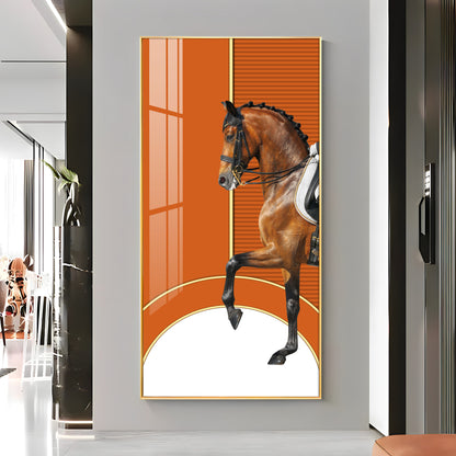 European Horse Premium Acrylic Vertical Wall Art