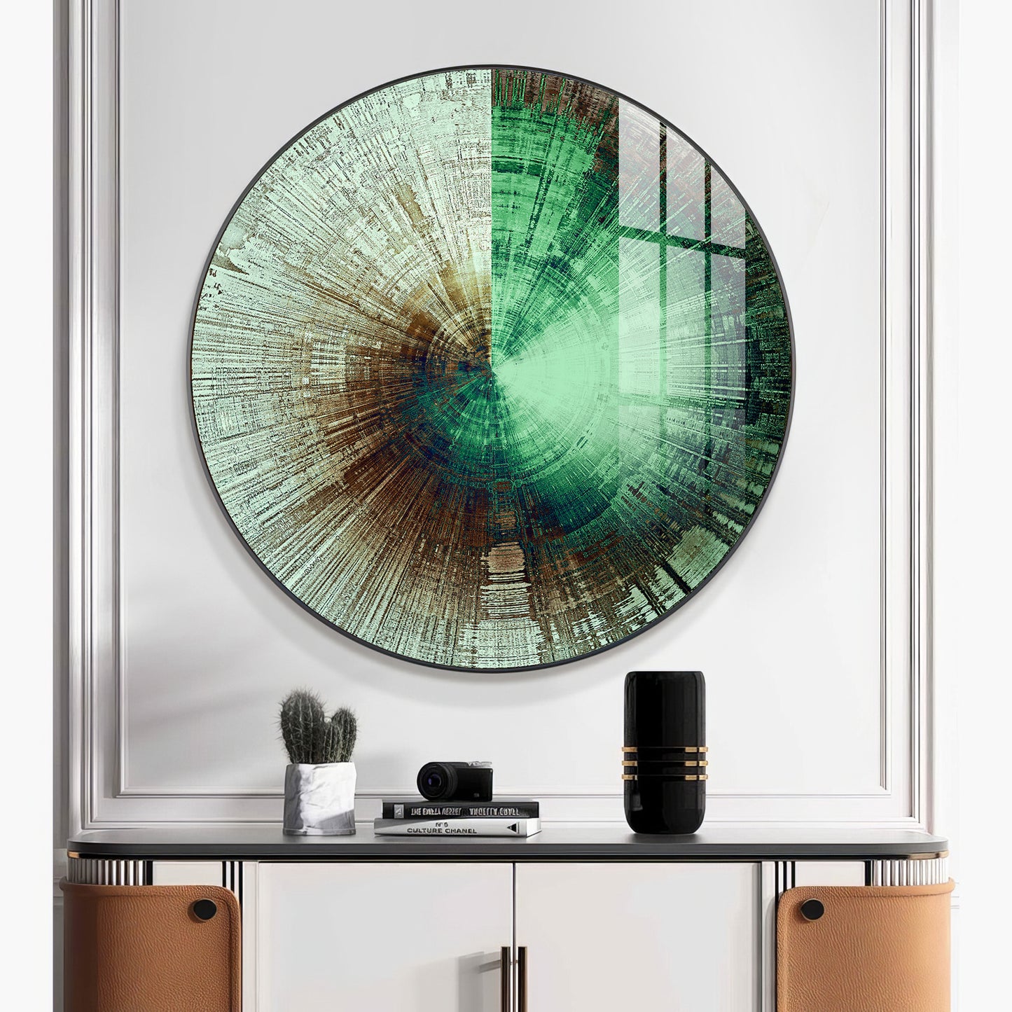 Sphere of Serenity Premium Acrylic Round Wall Art