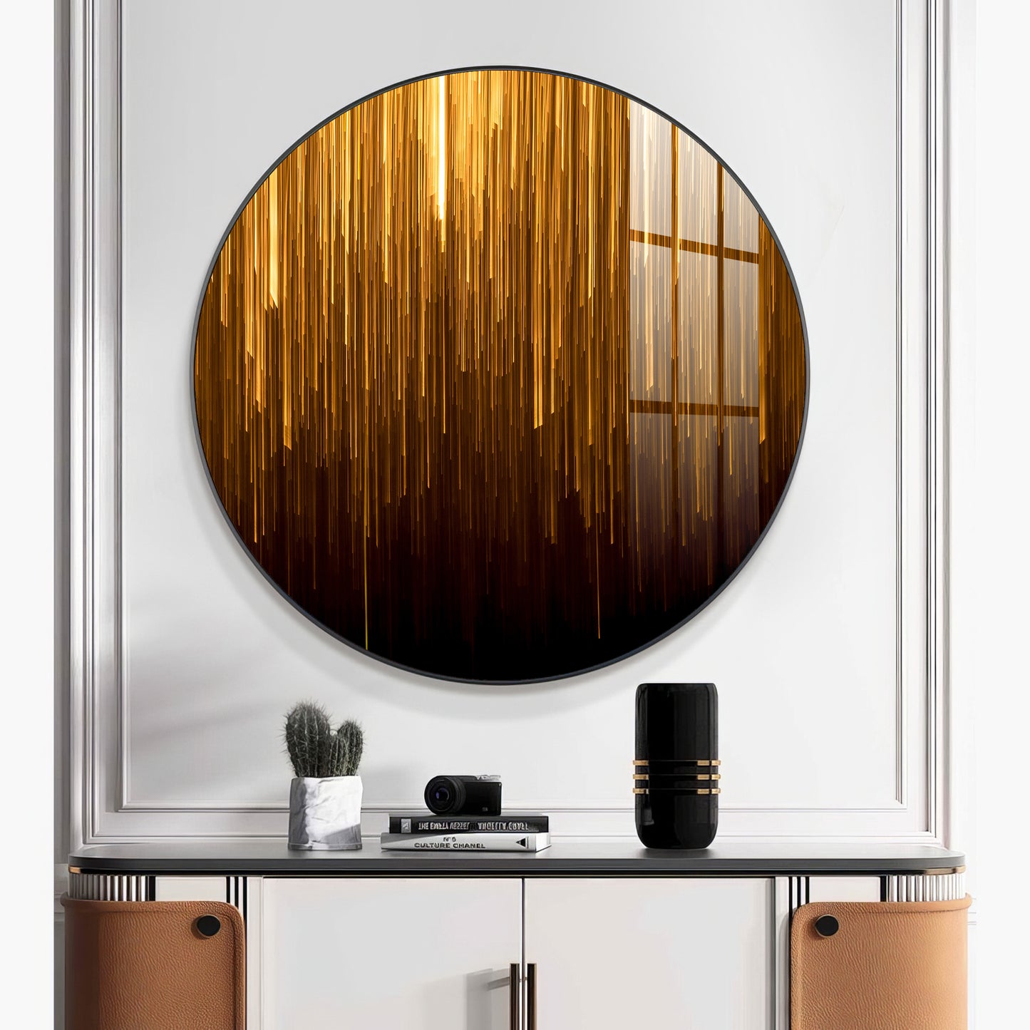 Opulent Sphere Premium Acrylic Round Wall Art