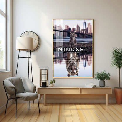 Mindset Is Everything Premium Acrylic Vertical Wall Art