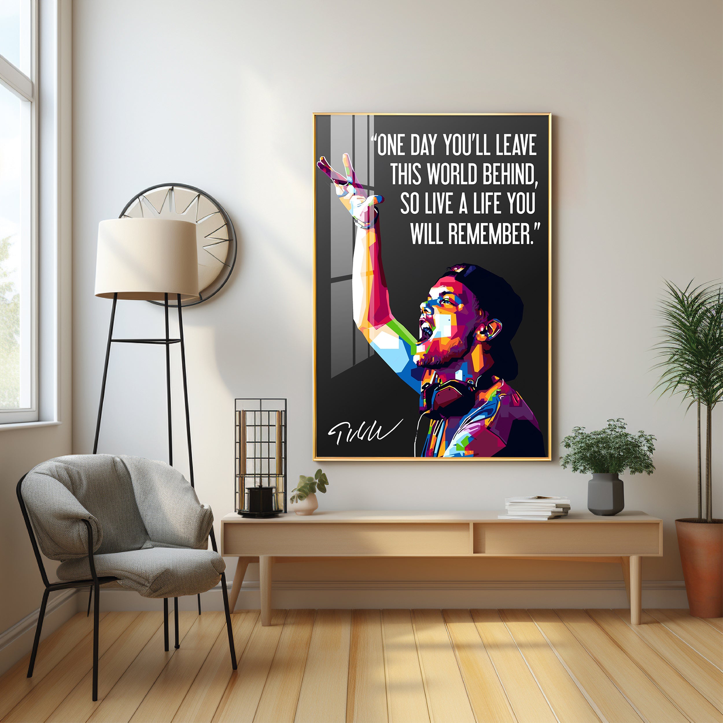 One Day You'll Leave This World Behind Premium Acrylic Vertical Wall Art