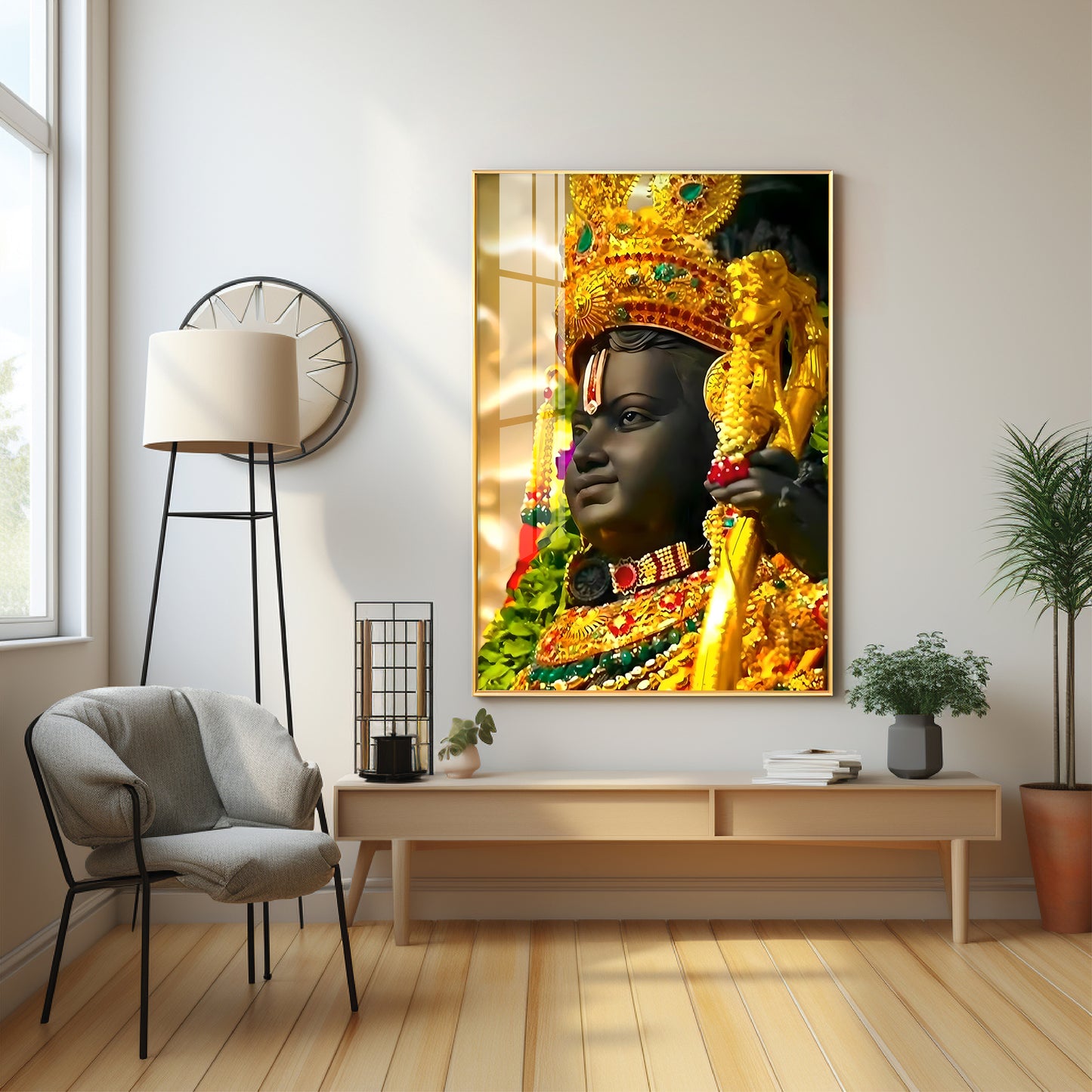 Ayodhya Darshan Premium Acrylic Vertical Wall Art