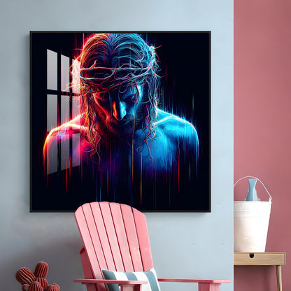 Christ Jesus Premium Acrylic Square Wall Art