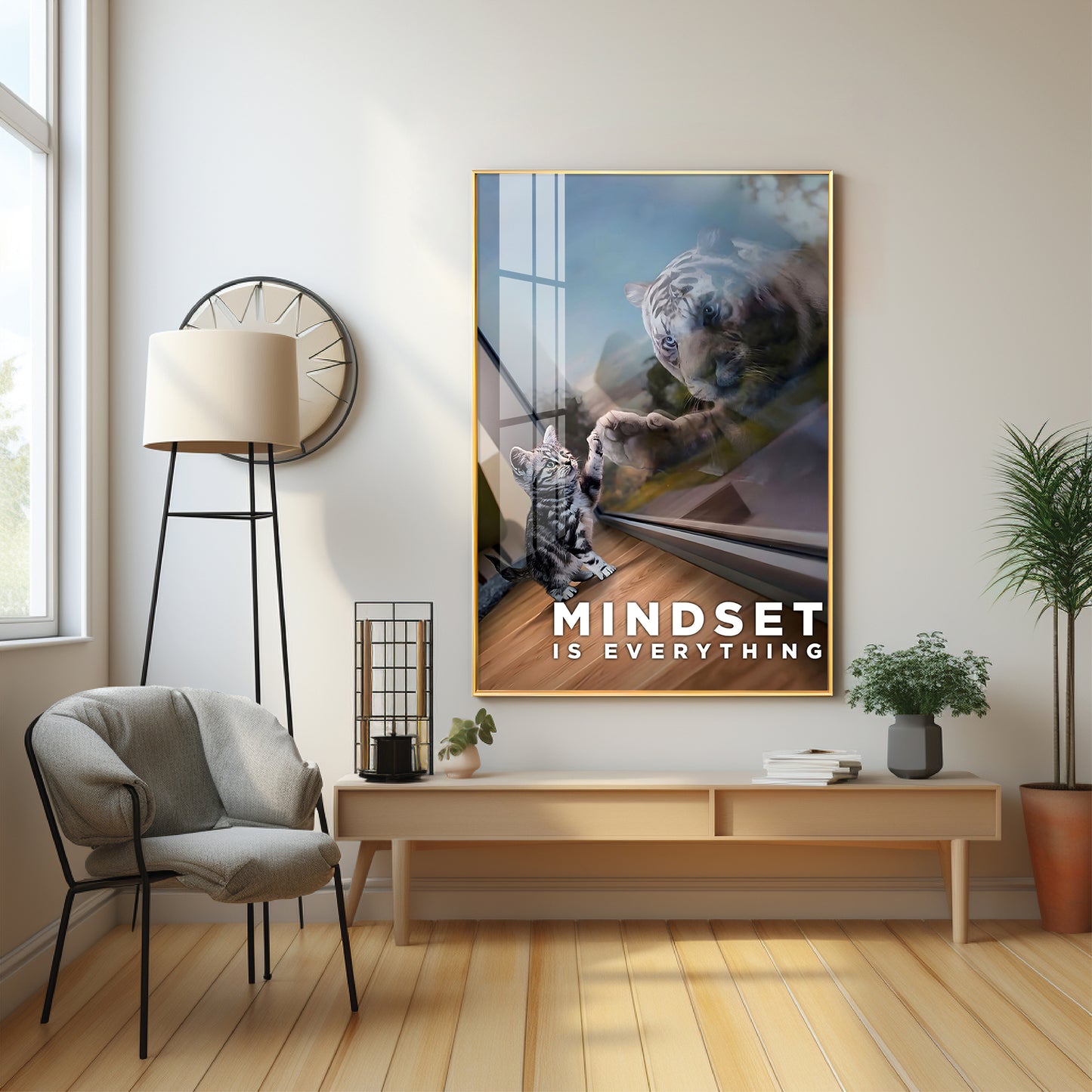 Mindset Is Everything Premium Acrylic Vertical Wall Art