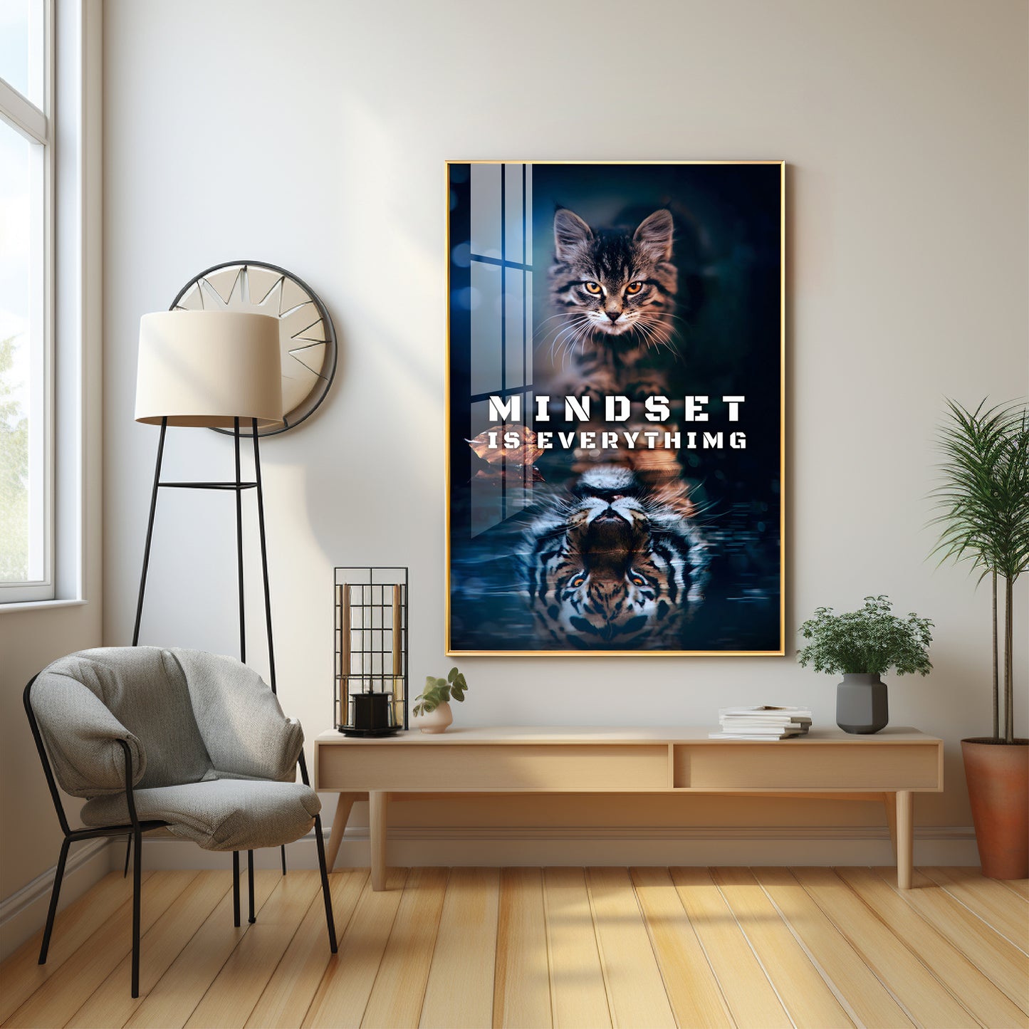 Mindset Is Everything Premium Acrylic Vertical Wall Art