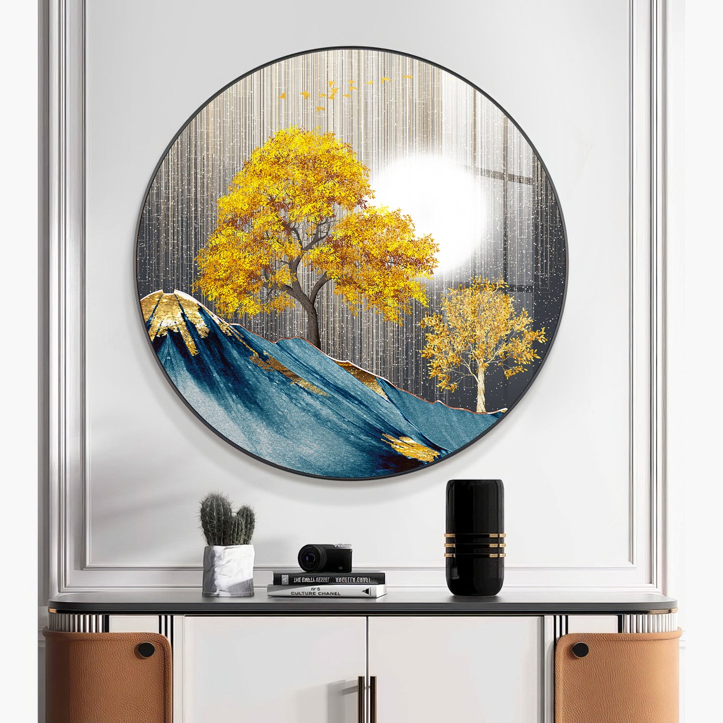 Dreaming Forest Premium Acrylic Round Wall Art