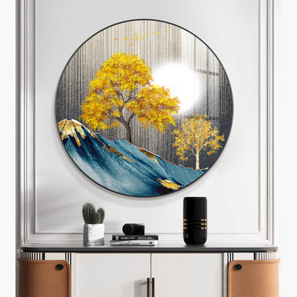 Dreaming Forest Premium Acrylic Round Wall Art