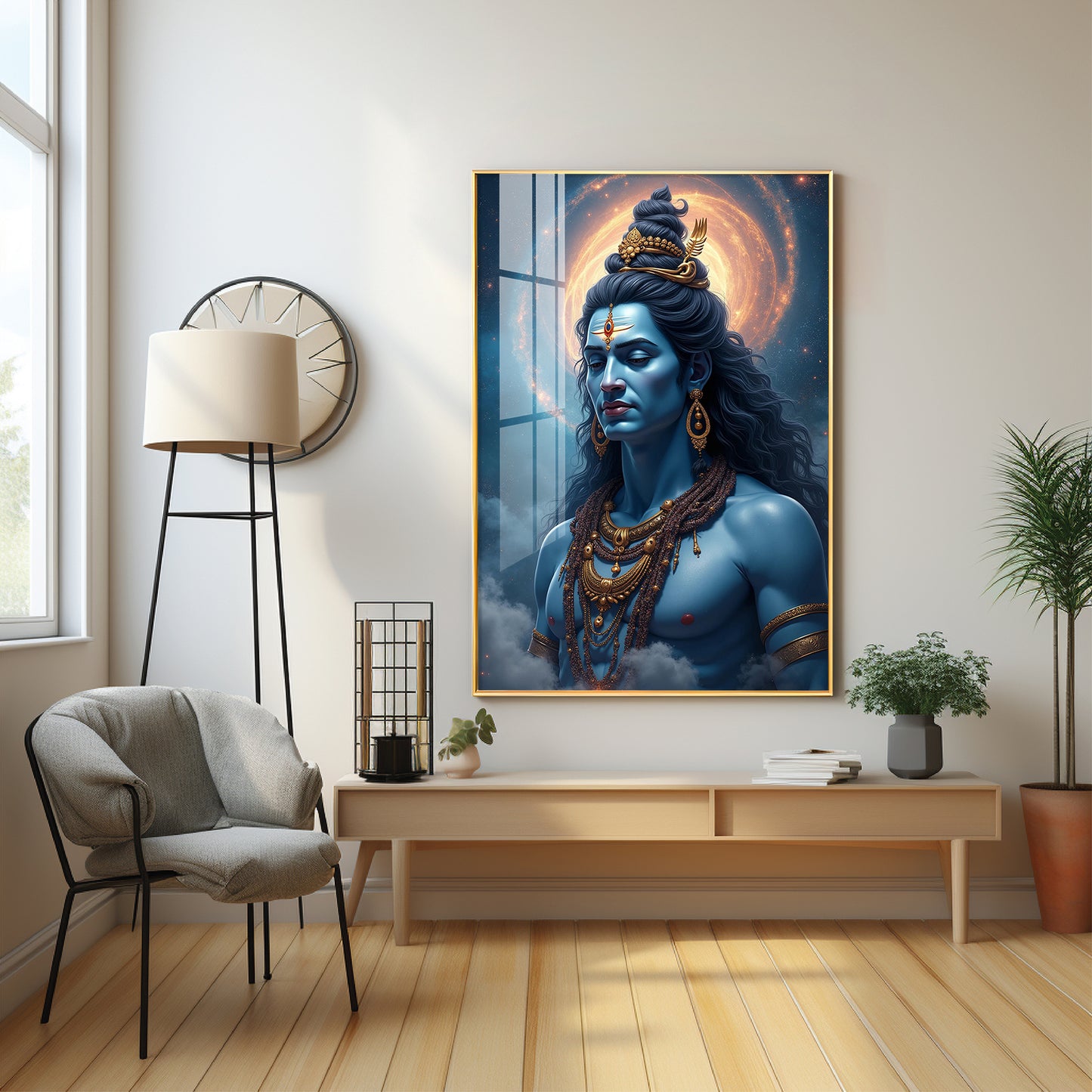 Sacred Vision Of Lord Shiva Premium Acrylic Wall Art