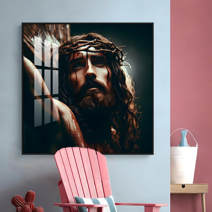 Lord Jesus Christ Premium Acrylic Square Wall Art