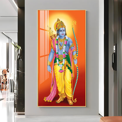 Lord Shri Ram Premium Acrylic Vertical Wall Art