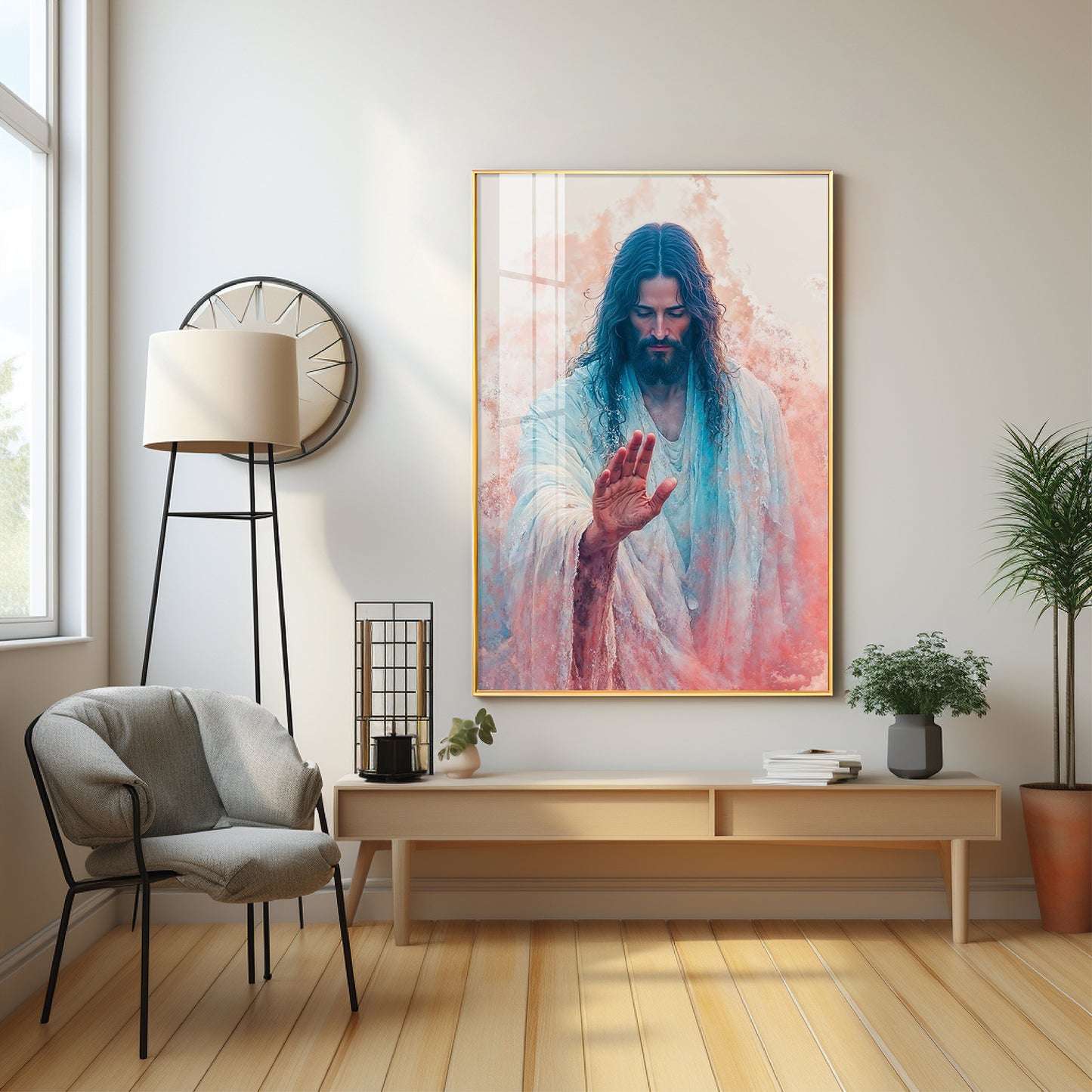 Jesus Christ Blessing Hand Premium Acrylic Wall Art