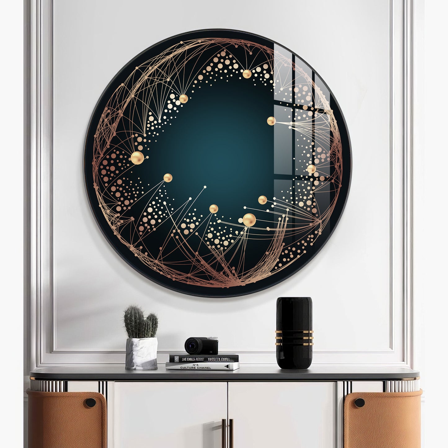 Astral Glow Premium Acrylic Round Wall Art