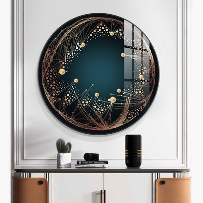 Astral Glow Premium Acrylic Round Wall Art