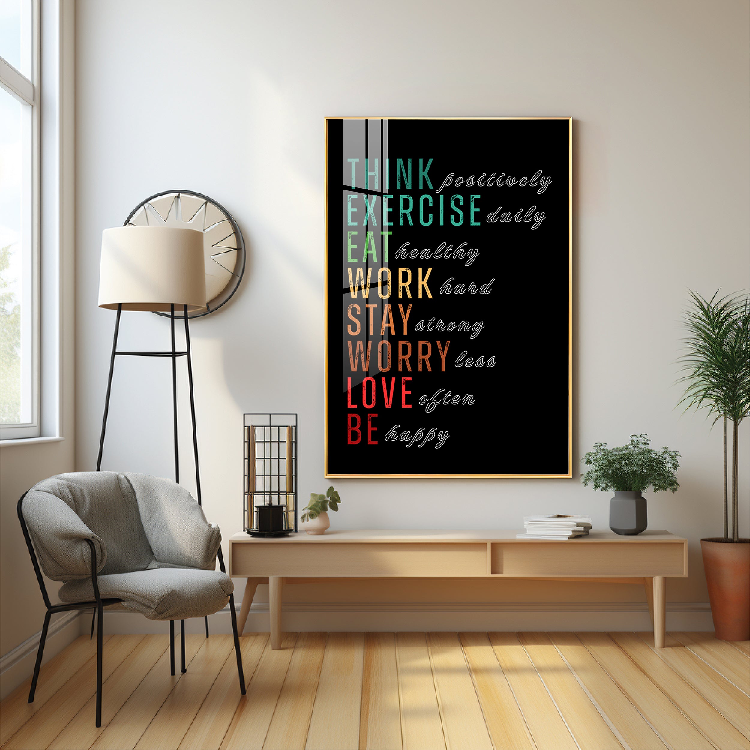 Motivational Quotes Premium Acrylic Vertical Wall Art