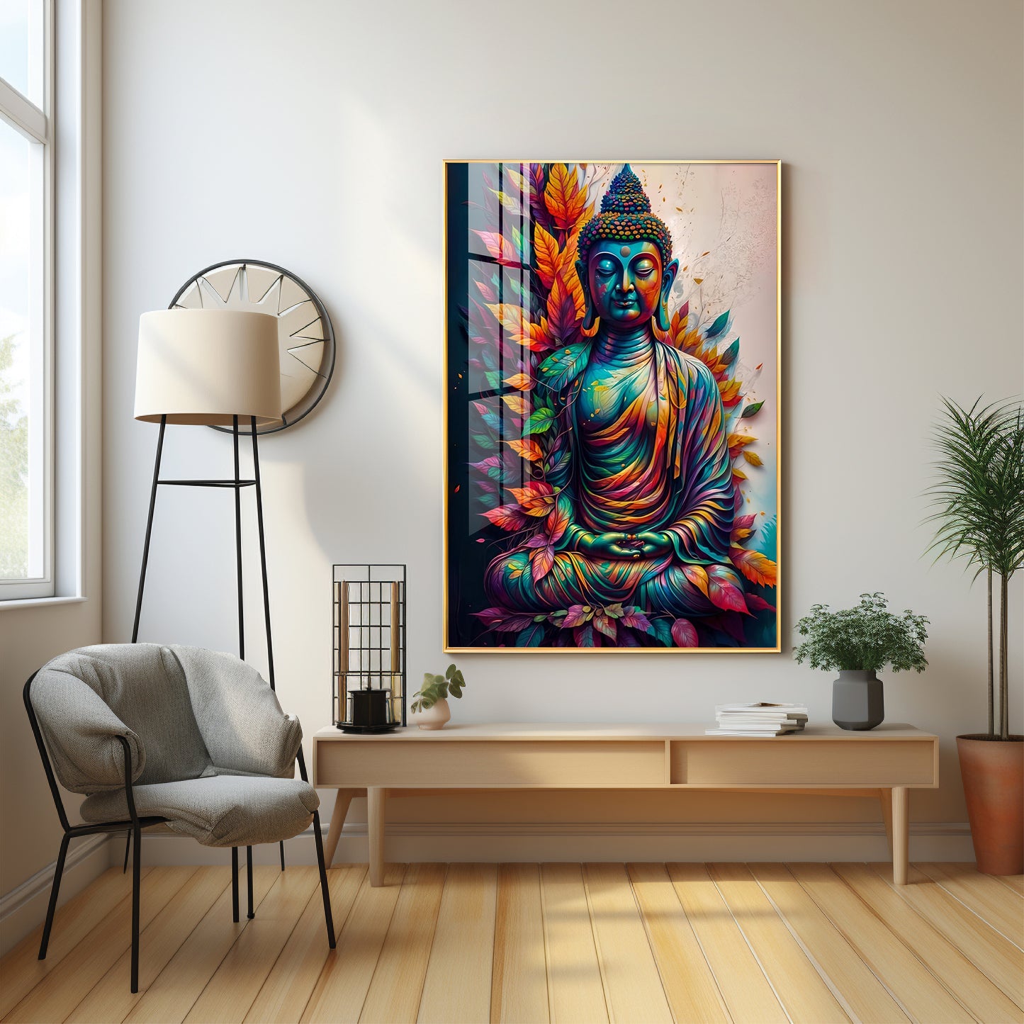 Perpetual Buddha Premium Acrylic Vertical Wall Art