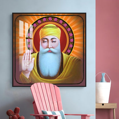 Guru Nanak Ji Premium Acrylic Square Wall Art