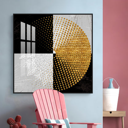 Moroccan Gold Premium Acrylic Square Wall Art