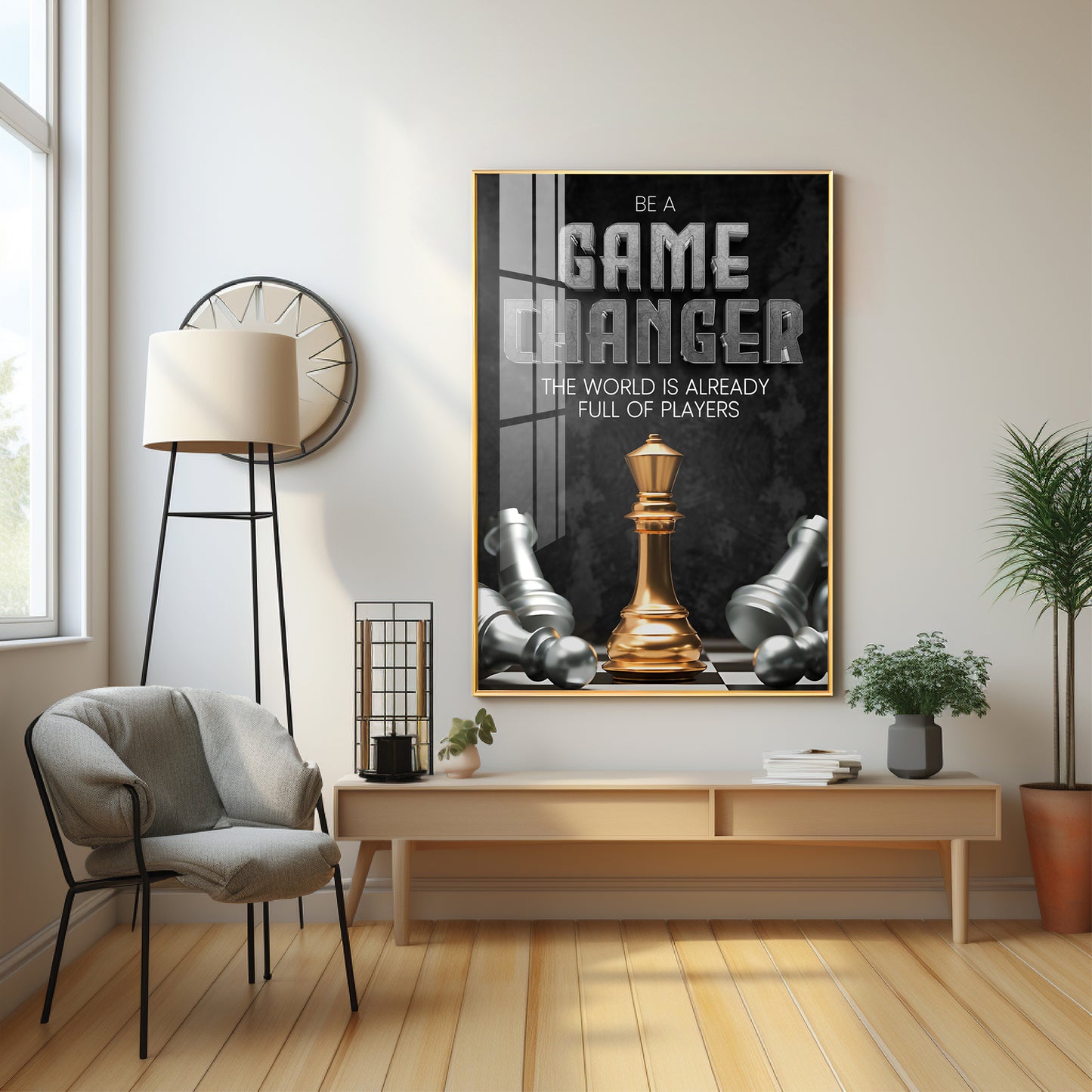 Game Changer Premium Acrylic Vertical Wall Art